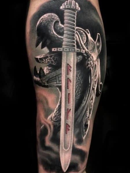 Image Viking Sword Tattoo 7:24 pm 25+ Ideas for Viking Tattoos.